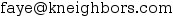 Faye's email address