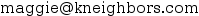 Maggie's email address